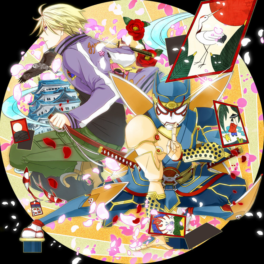 ivan karelin and origami cyclone (tiger & bunny) drawn by srk555