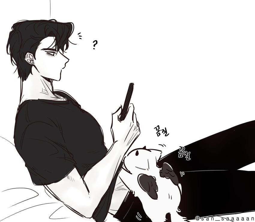 kim dokja and yoo joonghyuk (omniscient reader's viewpoint) drawn by san_saaaaan