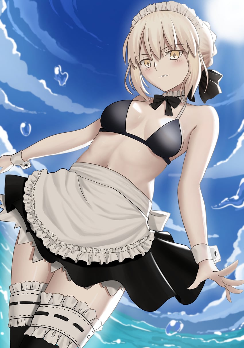 artoria pendragon and saber alter (fate and 1 more) drawn by longdq3008