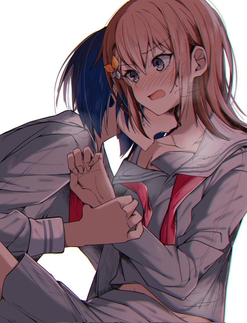 hanasato minori and kiritani haruka (project sekai) drawn by pokarii_zuu