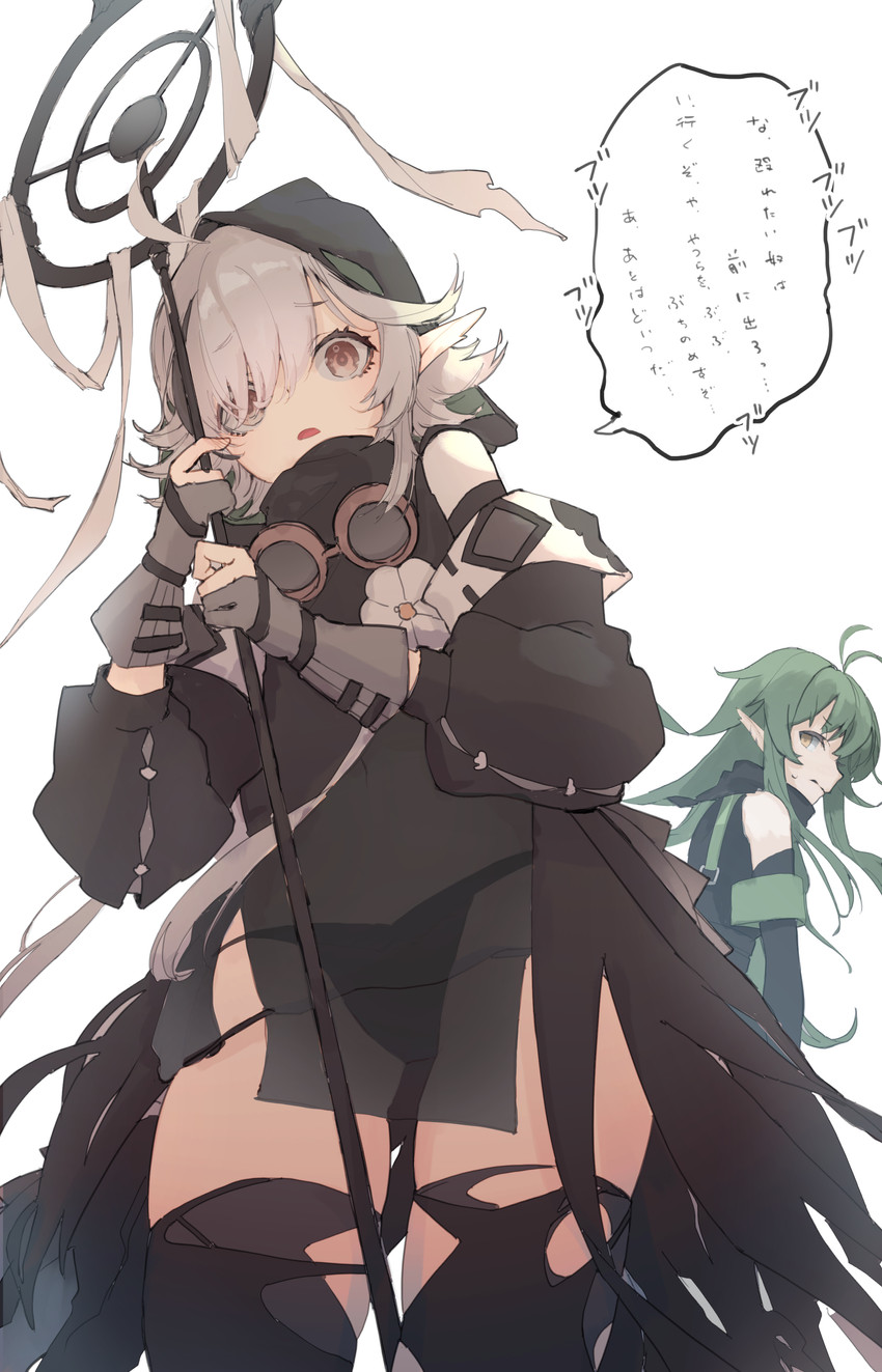 tomimi and gavial (arknights) drawn by tokorinowa