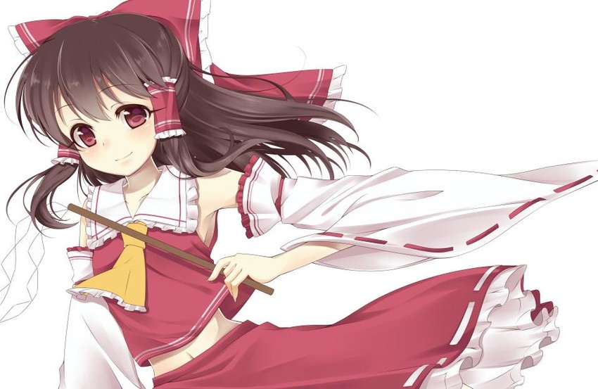 hakurei reimu (touhou) drawn by haruki_(colorful_macaron)