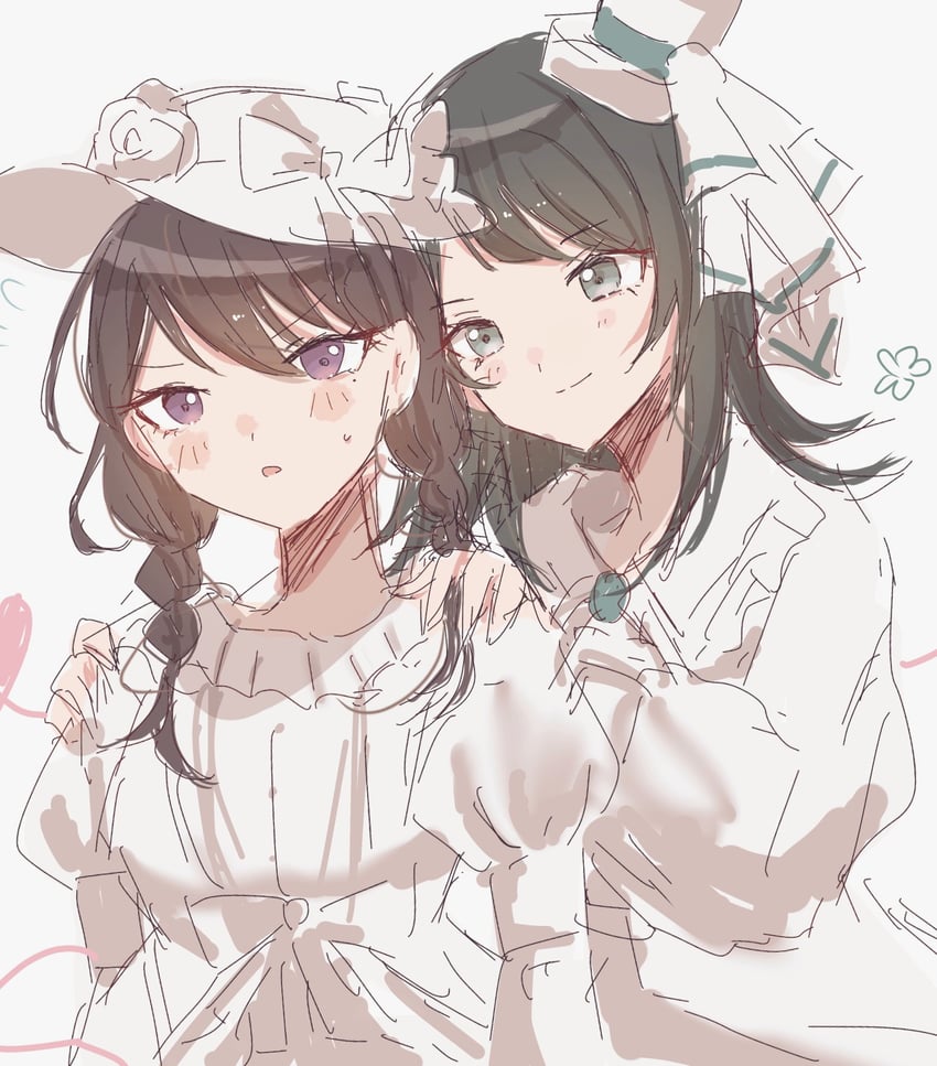 shiina taki and yahata umiri (bang dream! and 3 more)