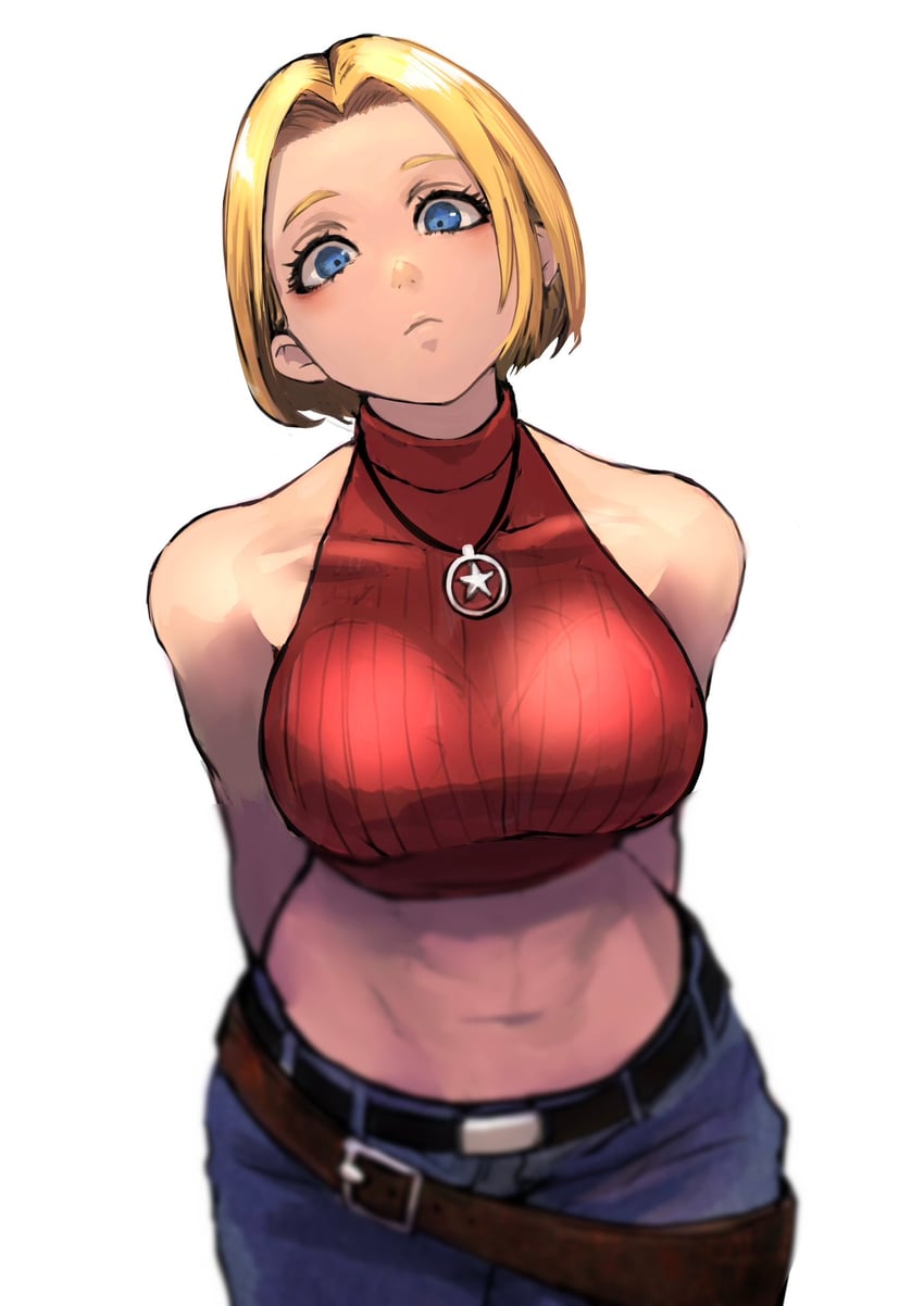 blue mary (the king of fighters and 1 more) drawn by 6maker