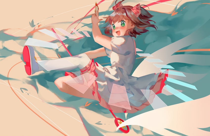 kinomoto sakura (cardcaptor sakura) drawn by pixiescout
