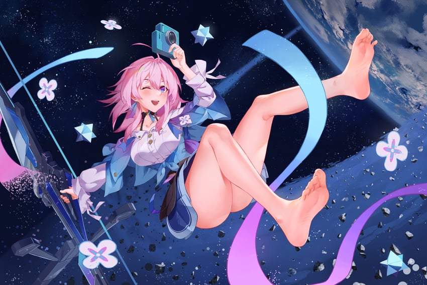 march 7th (honkai and 1 more) drawn by hoshirail