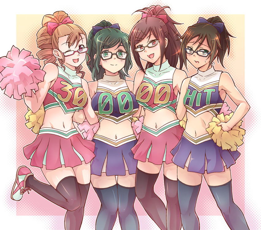 houzumi kaede, houzumi satsuki, kikuhara komugi, and amasaki aoi (original) drawn by e20