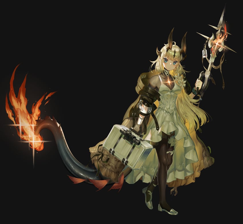 reed and reed the flame shadow (arknights) drawn by mwomwomwo