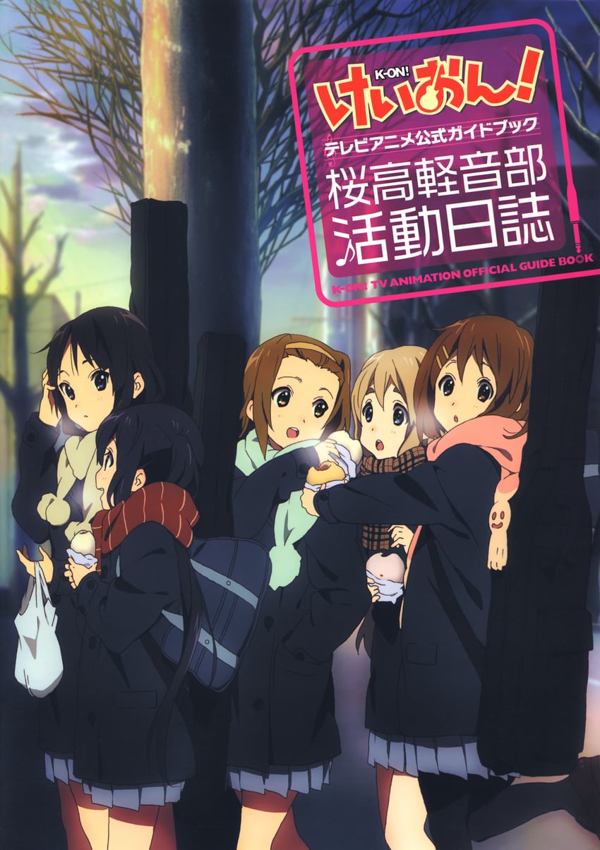 akiyama mio, nakano azusa, hirasawa yui, tainaka ritsu, and kotobuki tsumugi (k-on!) drawn by horiguchi_yukiko