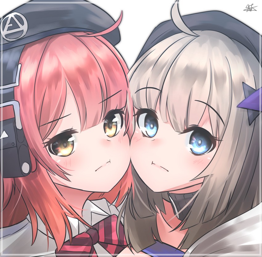 aa-12 and mp7 (girls' frontline) drawn by hiromaster_sinta_jh