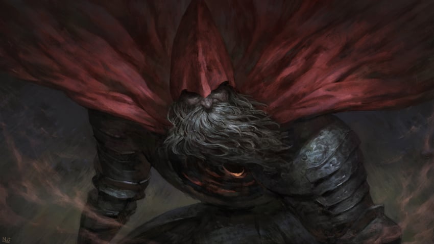 slave knight gael (dark souls and 1 more) drawn by nat_vitchayed