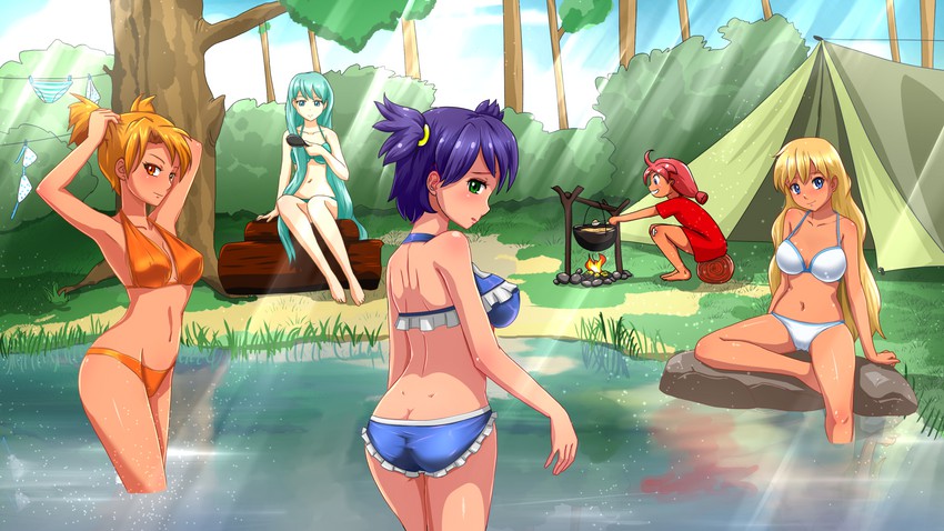 hatsune miku, slavya-chan, dvach-tan, unyl-chan, and ussr-tan (vocaloid and 1 more) drawn by huyase