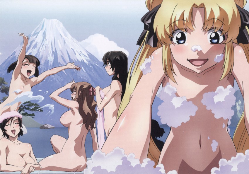 kizaki emi, kujou miu, endou shizuna, ogawa yui, and rachel calvin (kurogane no linebarrel)
