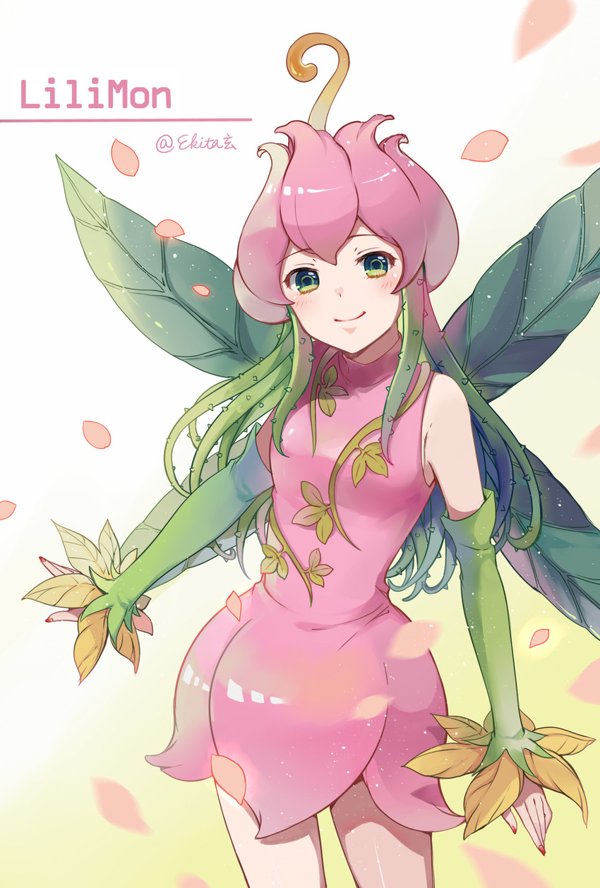 lilimon (digimon and 1 more) drawn by ekita_kuro