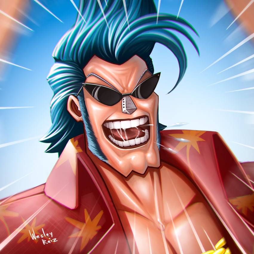 franky (one piece) drawn by wesley_reiz_(maskriscado)