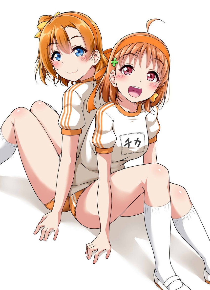 kosaka honoka and takami chika (love live! and 2 more) drawn by yopparai_oni
