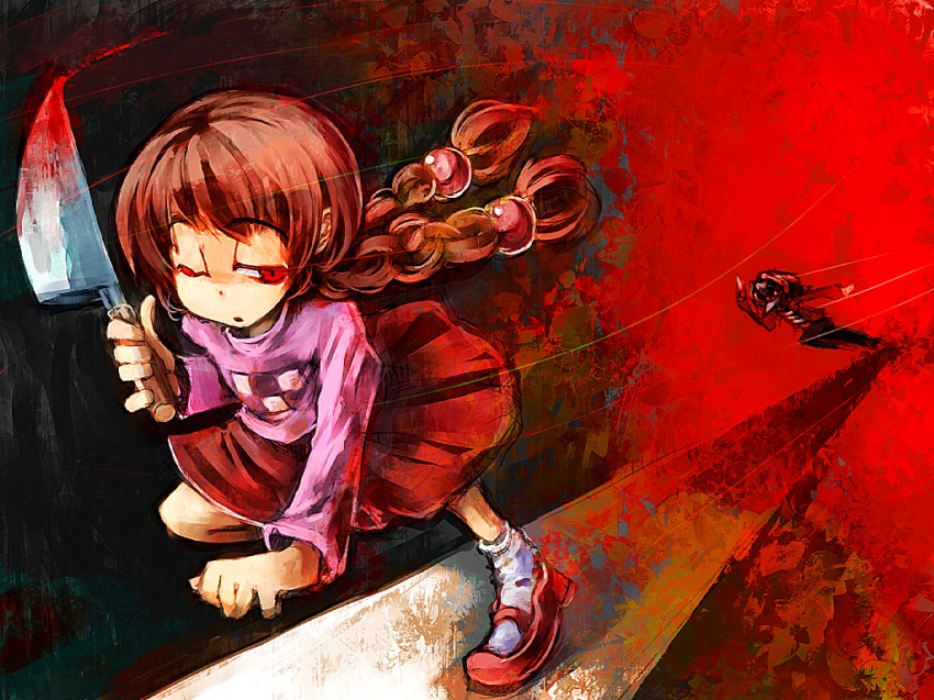 madotsuki and toriningen (yume nikki) drawn by ukyo_rst