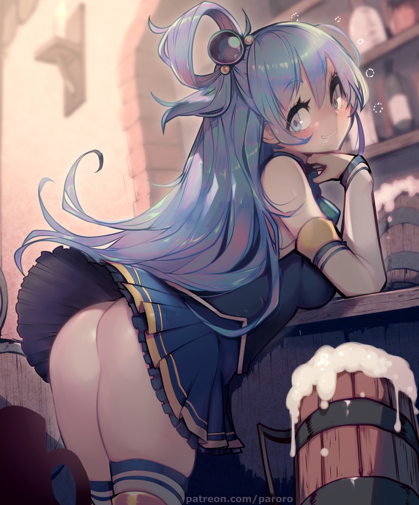 aqua (kono subarashii sekai ni shukufuku wo!) drawn by parororo