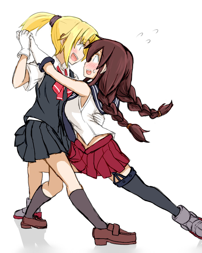 noshiro and maikaze (kantai collection) drawn by atsushi_(aaa-bbb)