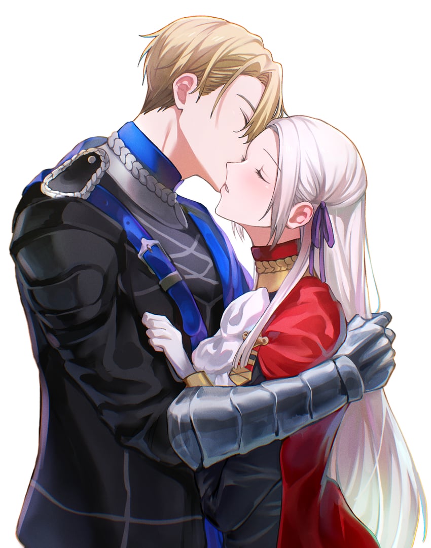 edelgard von hresvelg and dimitri alexandre blaiddyd (fire emblem and 1 more) drawn by soma_otakuu