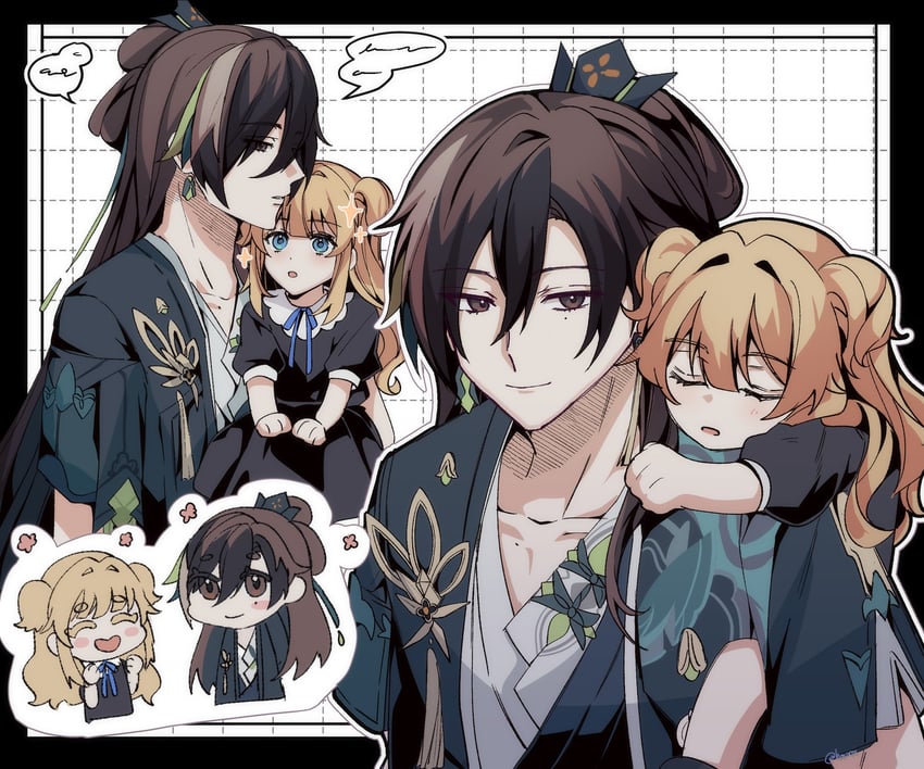 songque and baiji (honkai and 1 more) drawn by seha