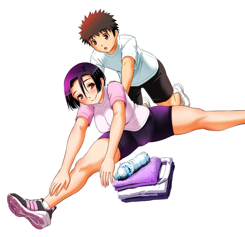 saotome hodaka and kodera aoi (yankee jk kuzuhana-chan) drawn by sogabe_toshinori