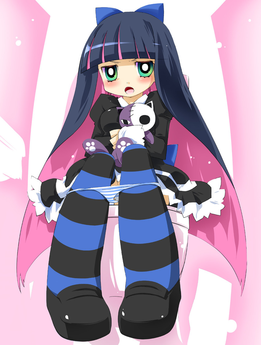 stocking and honekoneko (panty & stocking with garterbelt) drawn by noto_(soranoto)