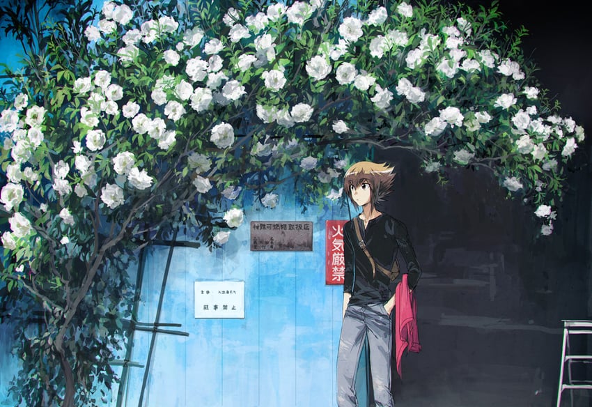 yuki judai (yu-gi-oh! and 1 more) drawn by moribuden