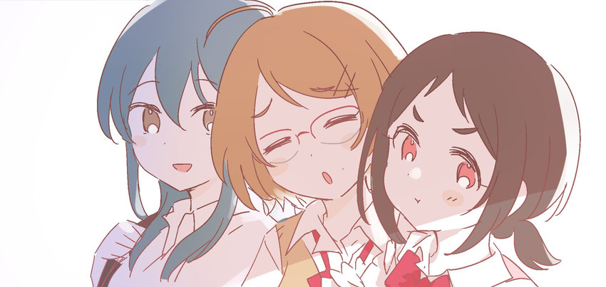 ohishi izumi, muramatsu sakura, and tsuchiya ako (idolmaster and 1 more) drawn by bonn