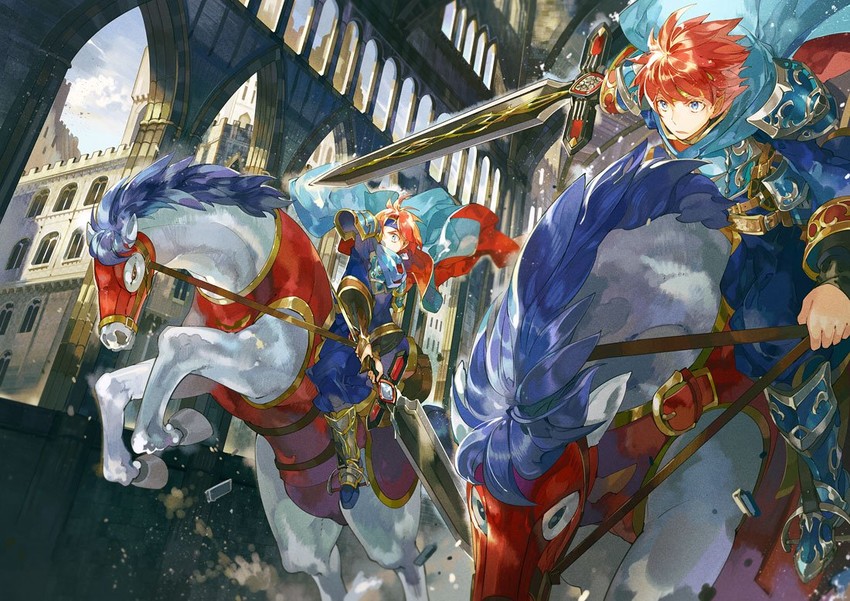 eliwood and roy (fire emblem and 3 more) drawn by noki_(affabile)