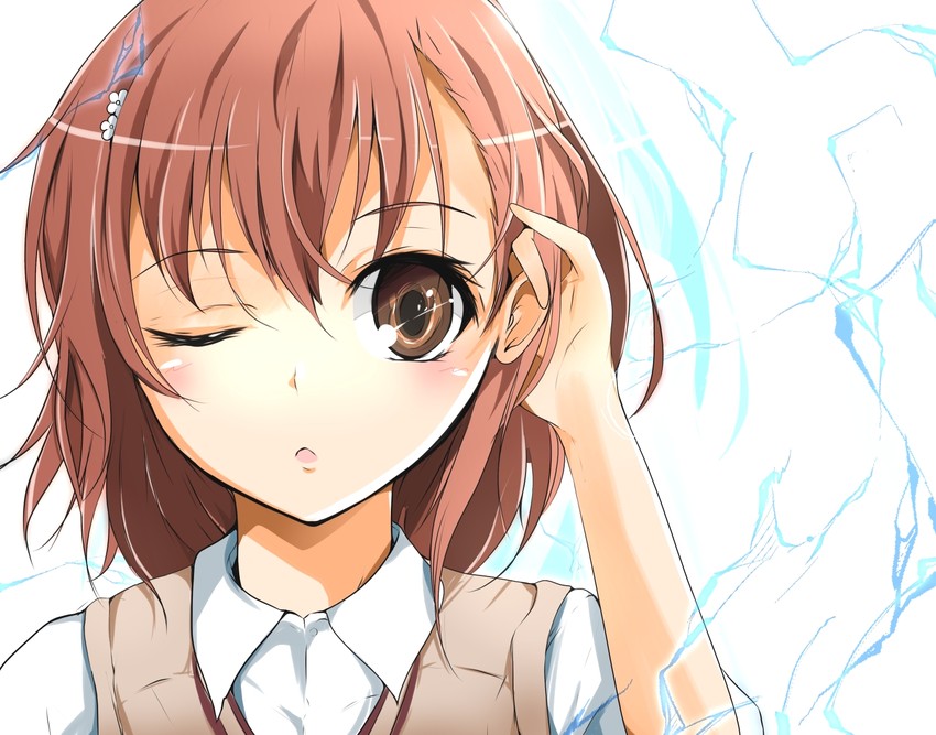 misaka mikoto (toaru majutsu no index and 1 more) drawn by velia