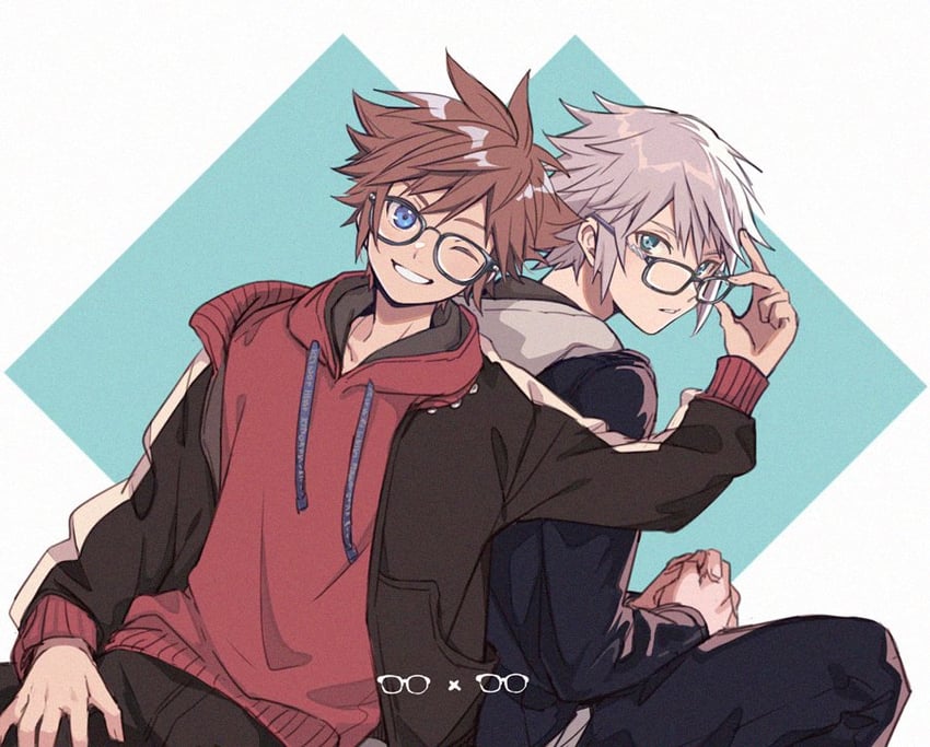 sora and riku (kingdom hearts and 1 more) drawn by yurichi_(artist)