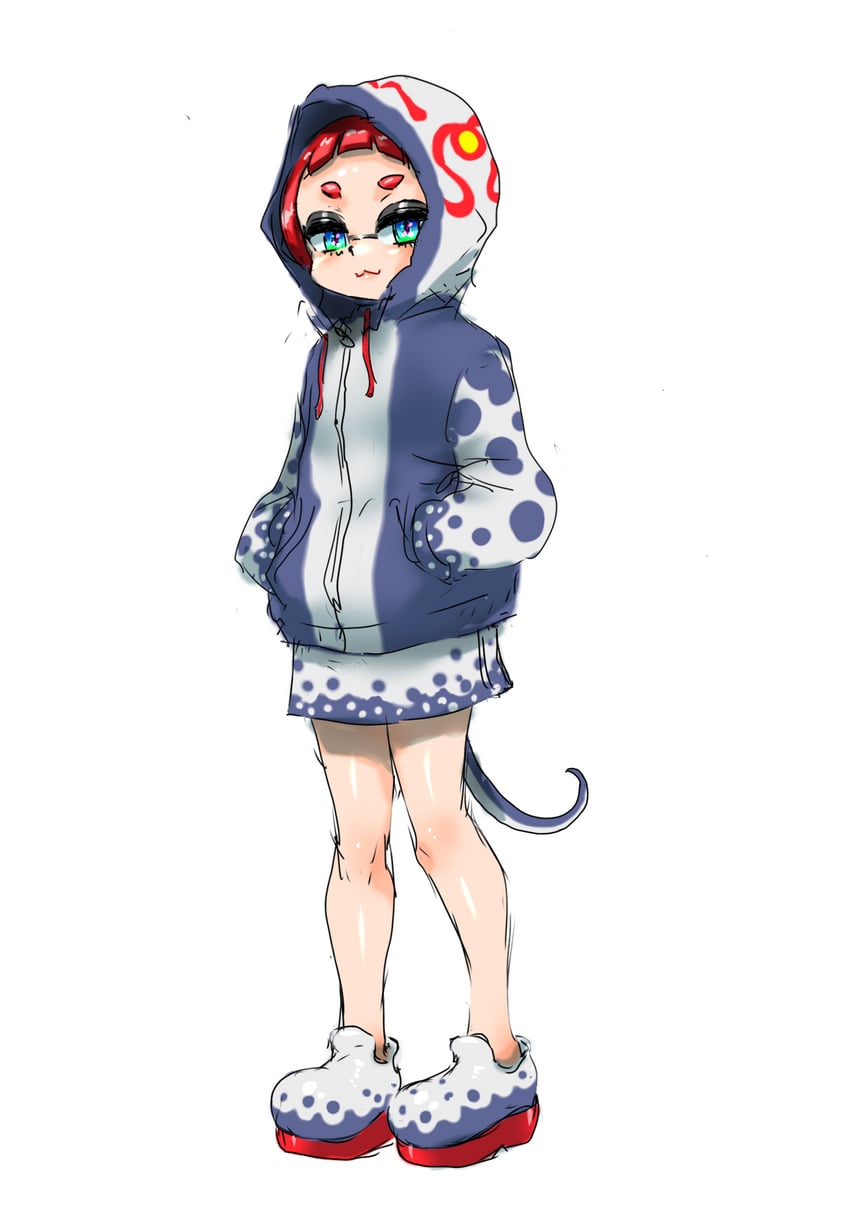 inkling player character and inkling girl (splatoon) drawn by koharu2.5