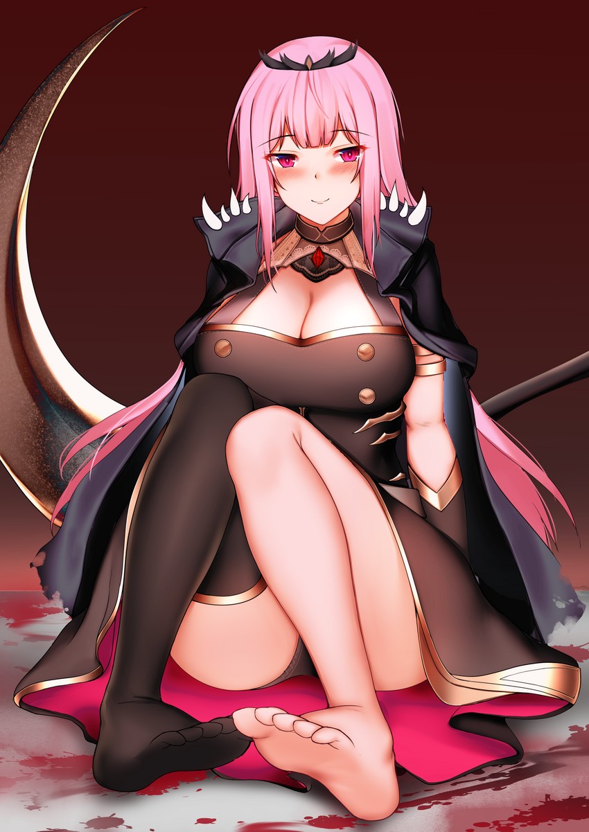 mori calliope (hololive and 1 more) drawn by kitsune_udon_(qtsuneudon)