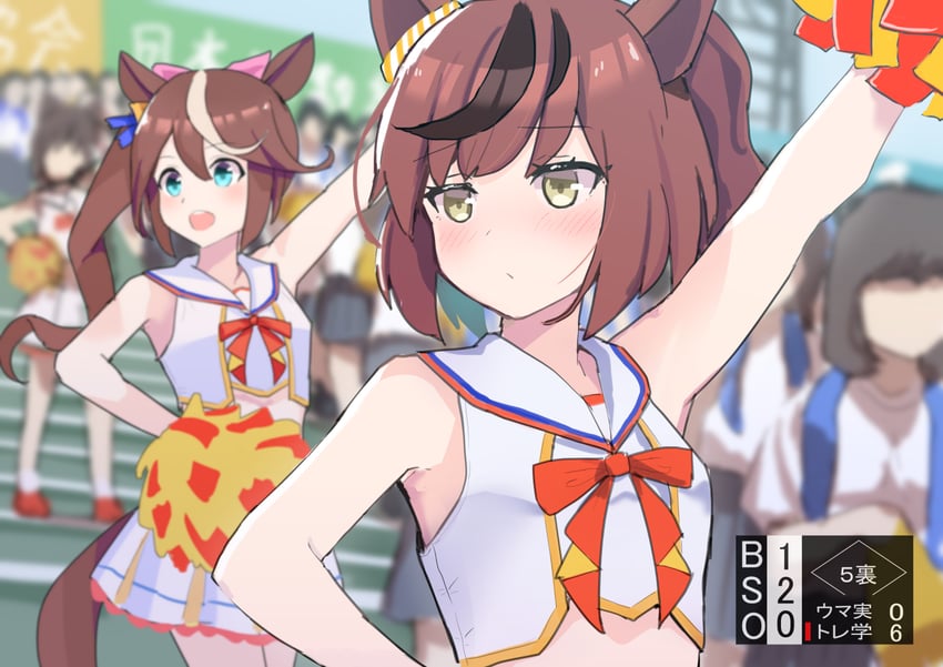 tokai teio and nice nature (umamusume) drawn by ugura_(ugurax)