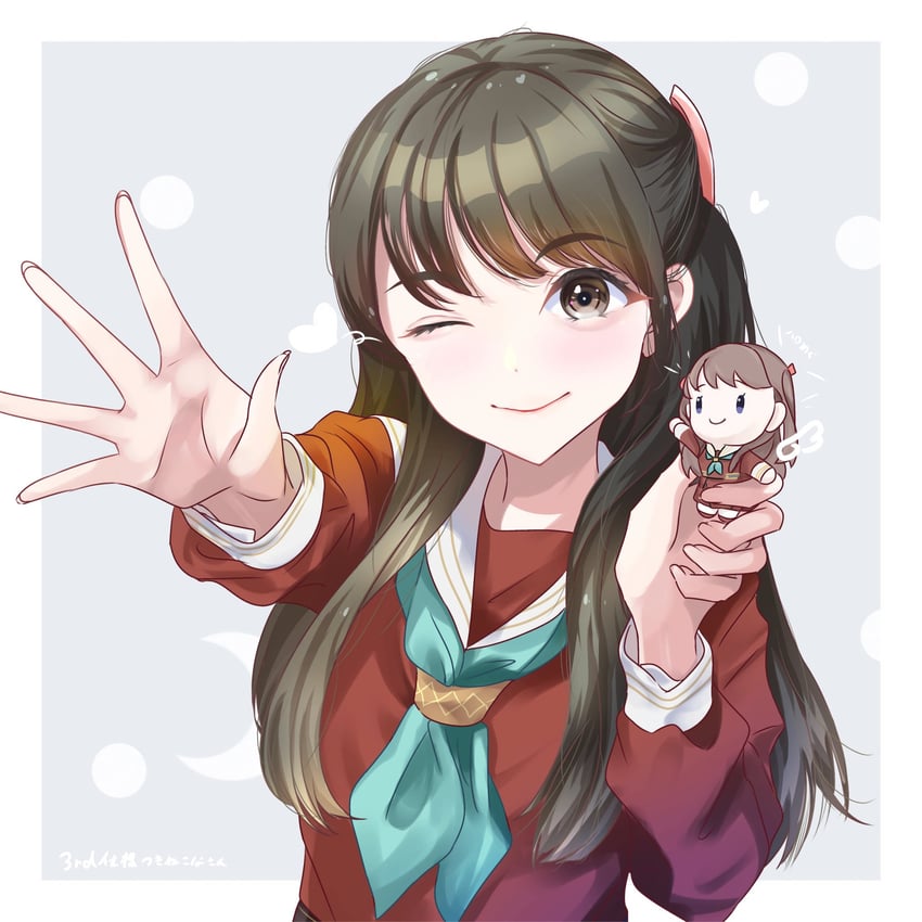 fujishima megumi and tsukine kona (love live! and 1 more) drawn by sakari_(pear_8_ll)