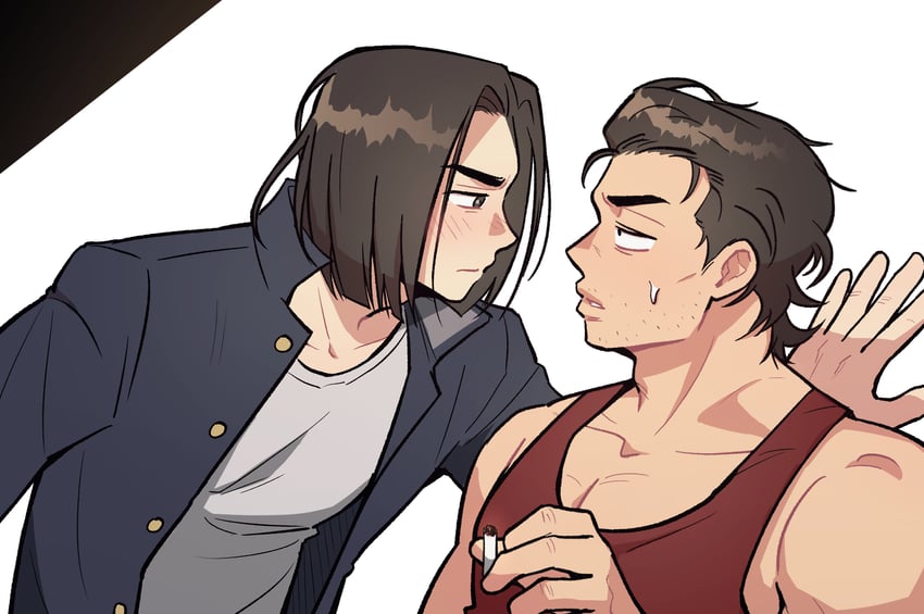 mitsui hisashi and tetsuo (slam dunk) drawn by wasted_m9