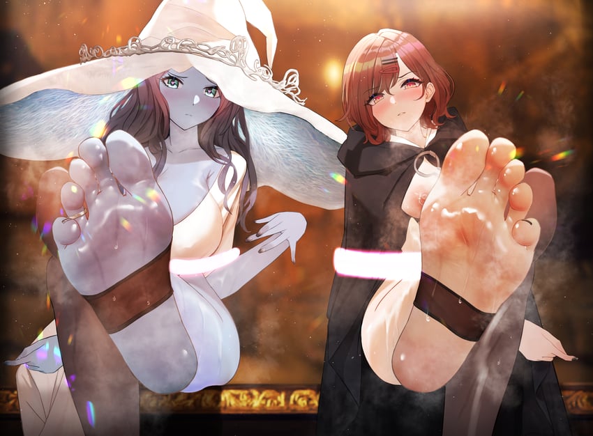 higuchi madoka, asakura toru, ranni the witch, and melina (idolmaster and 2 more) drawn by ursica