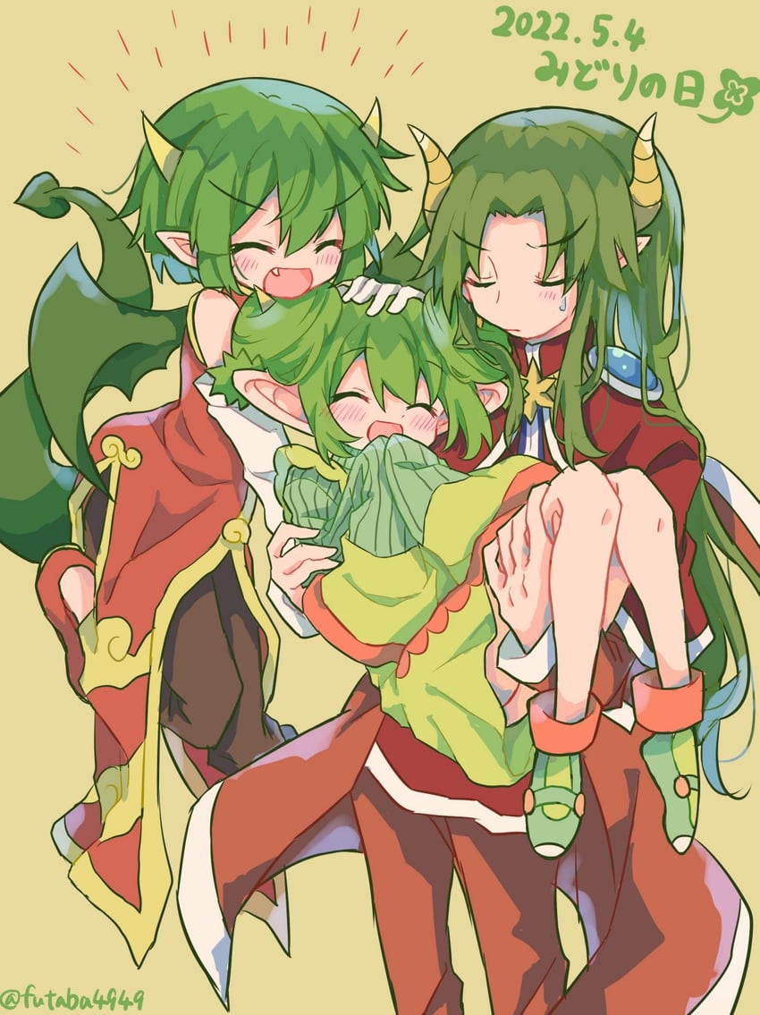 draco centauros, satan, and lidelle (puyopuyo and 1 more) drawn by futaba969649