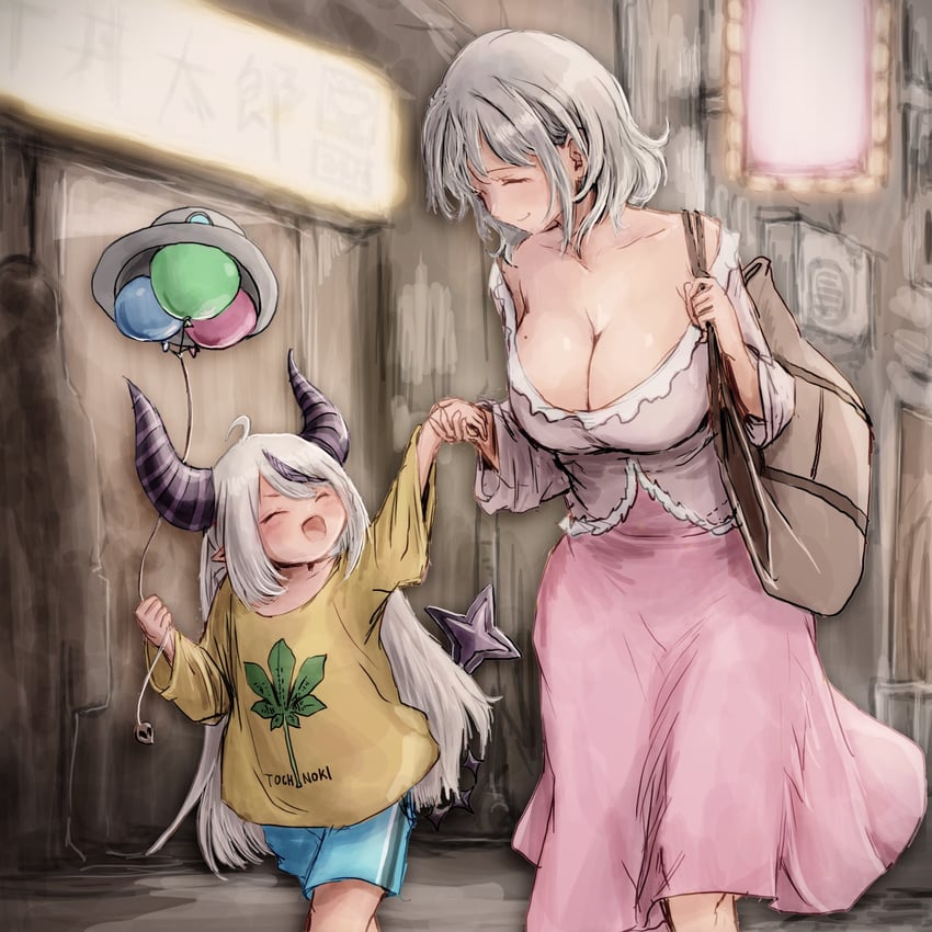 shirogane noel and la+ darknesss (hololive) drawn by nymph_rhythm