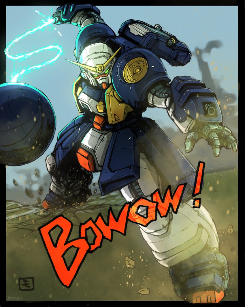 bolt gundam (gundam and 1 more) drawn by moyan