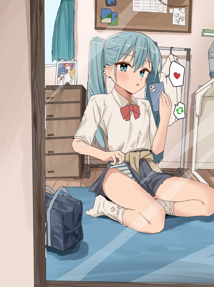 hatsune miku, kasane teto, and akita neru (vocaloid and 2 more) drawn by raruraru