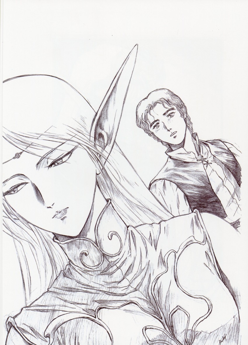 deedlit (record of lodoss war) drawn by izubuchi_yutaka