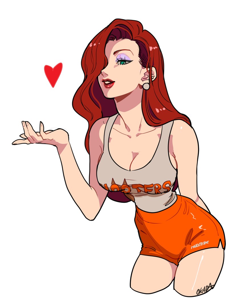 jessica rabbit (hooters and 1 more) drawn by okada_(hoooojicha)