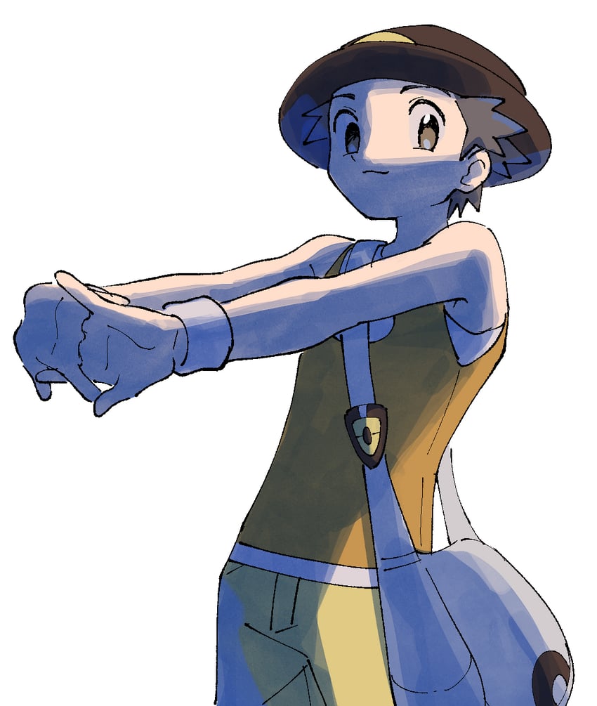 red and leaf (pokemon and 1 more) drawn by pumpkinpan
