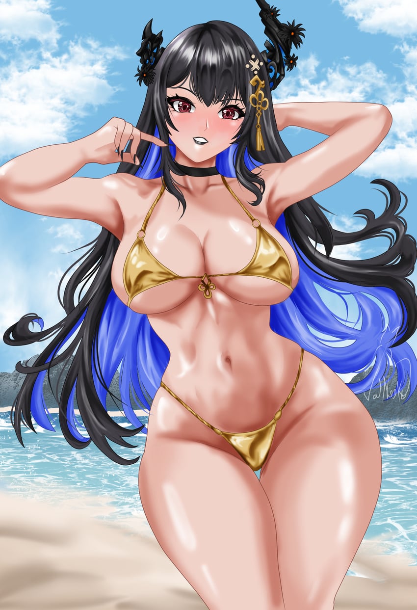 nerissa ravencroft (hololive and 1 more) drawn by valneeko