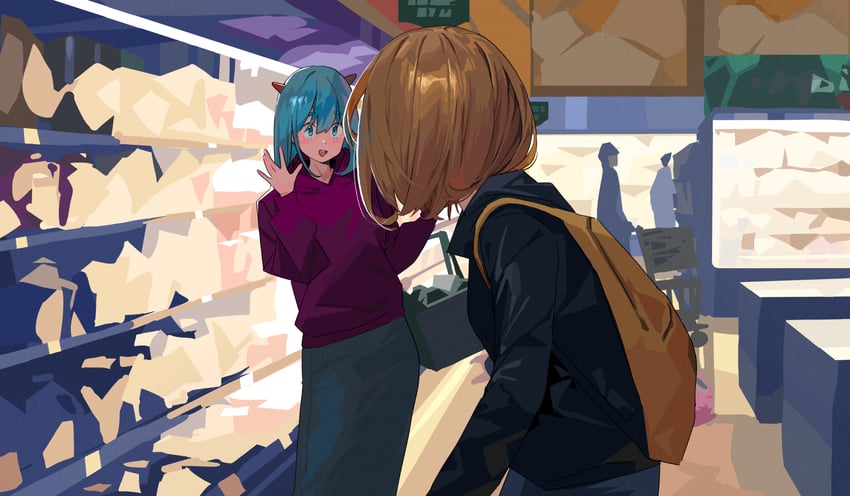 sekoshi and nahia (original and 1 more) drawn by some1else45