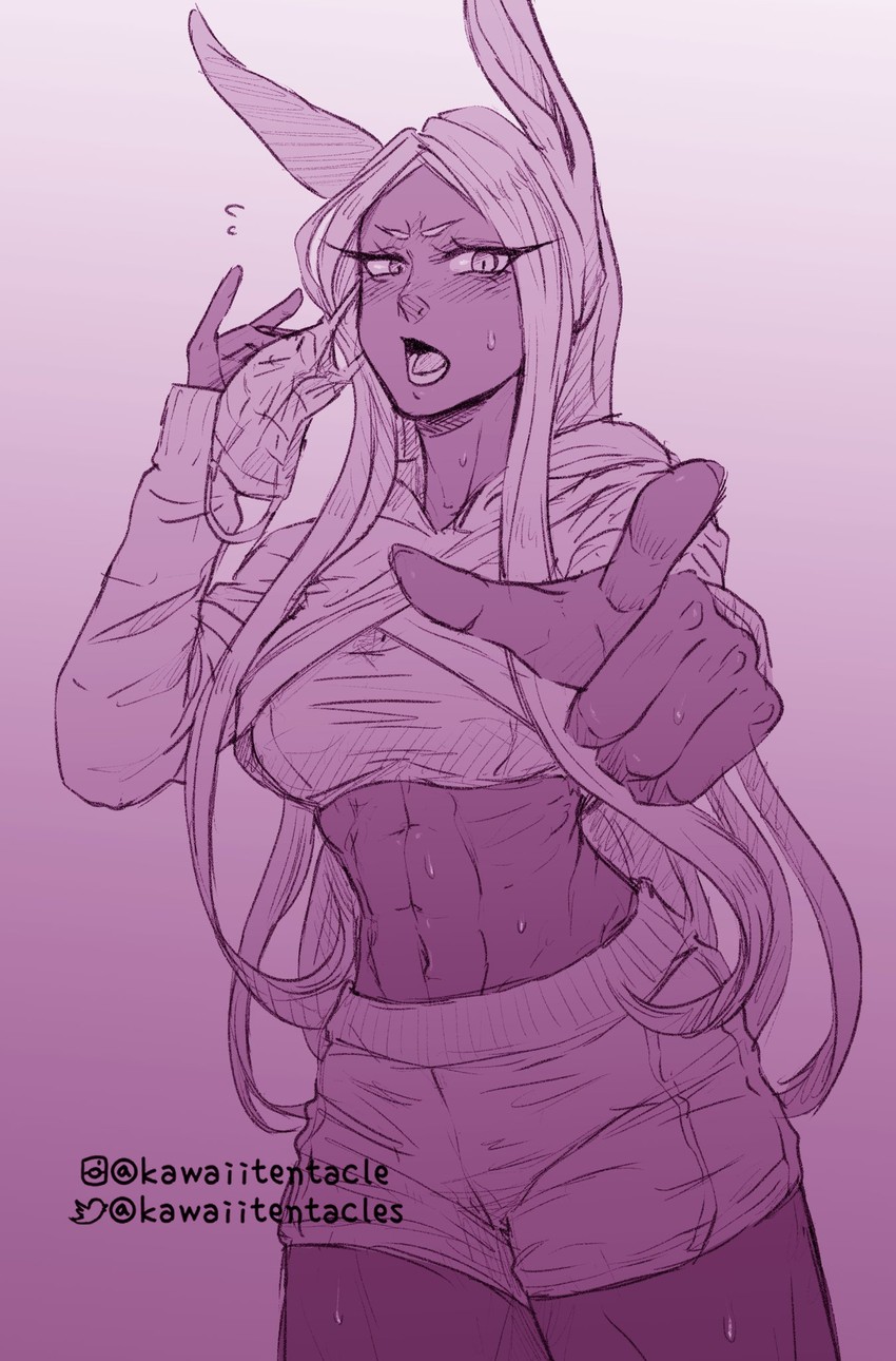 mirko (boku no hero academia) drawn by kalteglia
