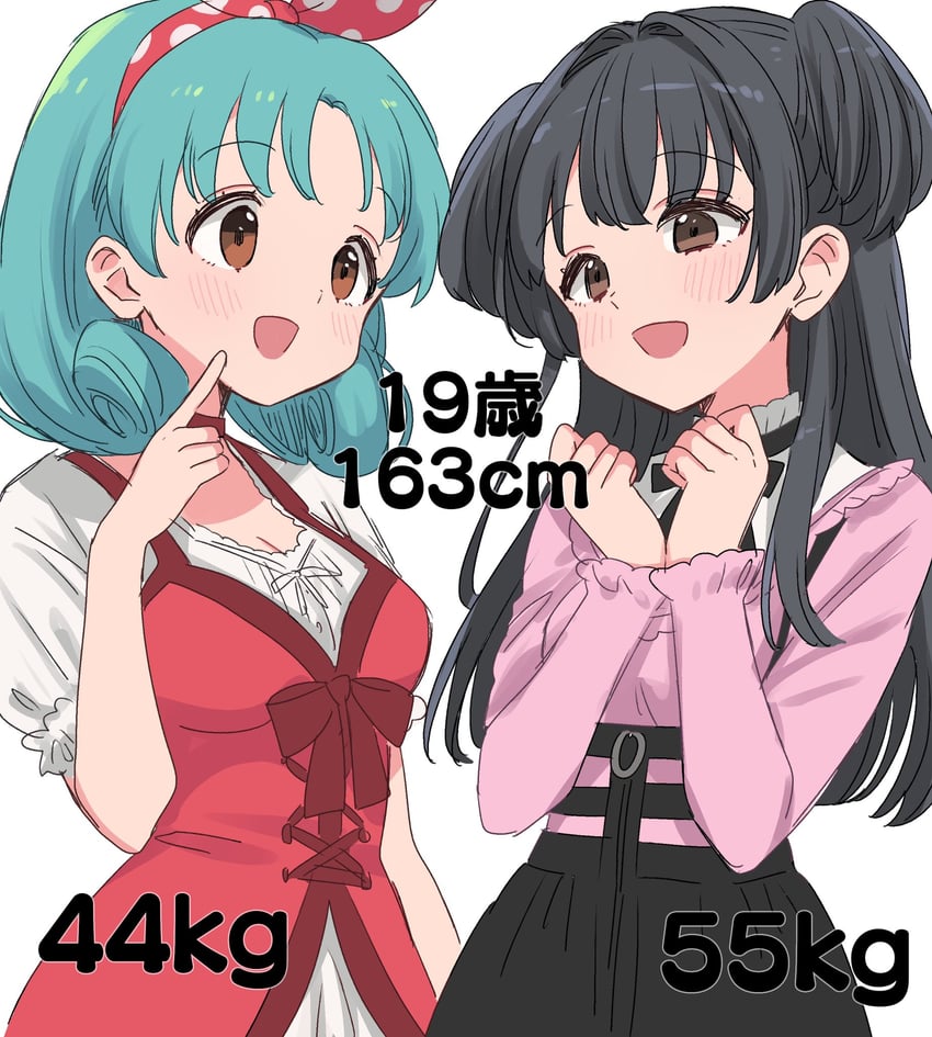 mayuzumi fuyuko and tokugawa matsuri (idolmaster and 2 more) drawn by sukoyaka_(100hituzi)