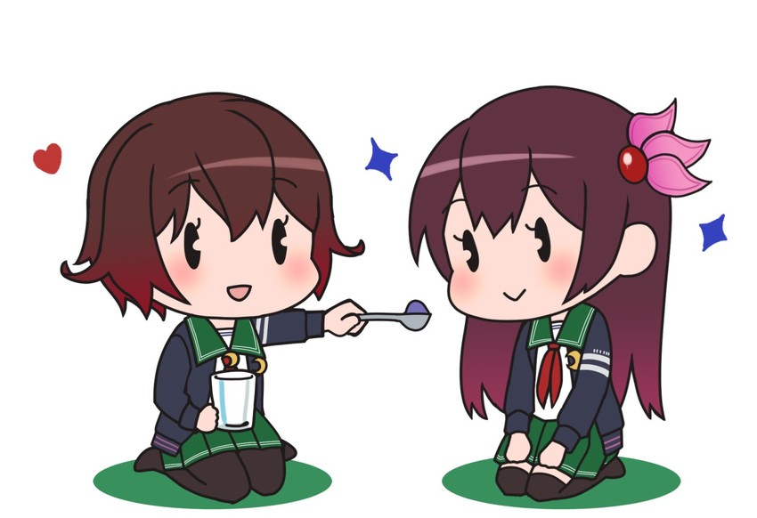 mutsuki, kisaragi, mutsuki kai ni, and kisaragi kai ni (kantai collection and 1 more) drawn by yamashichi_(mtseven)